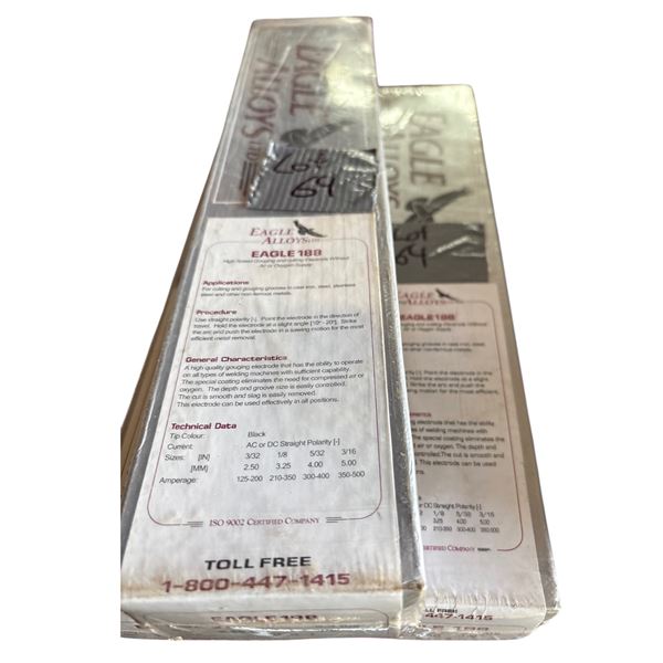 Eagle Alloy welding rods 3 packs NEW 188 1/8 inch