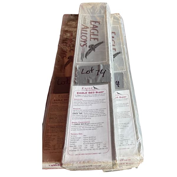 Eagle Alloy welding rods 3 packs NEW 823 super