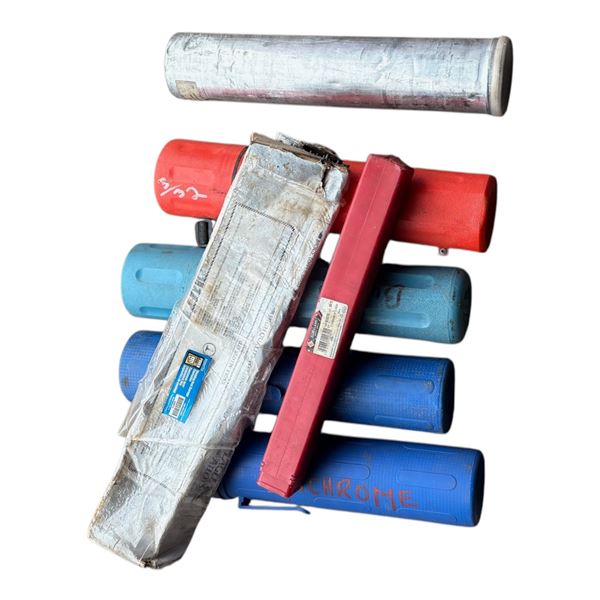 Assortment of steel and aluminum welding rods