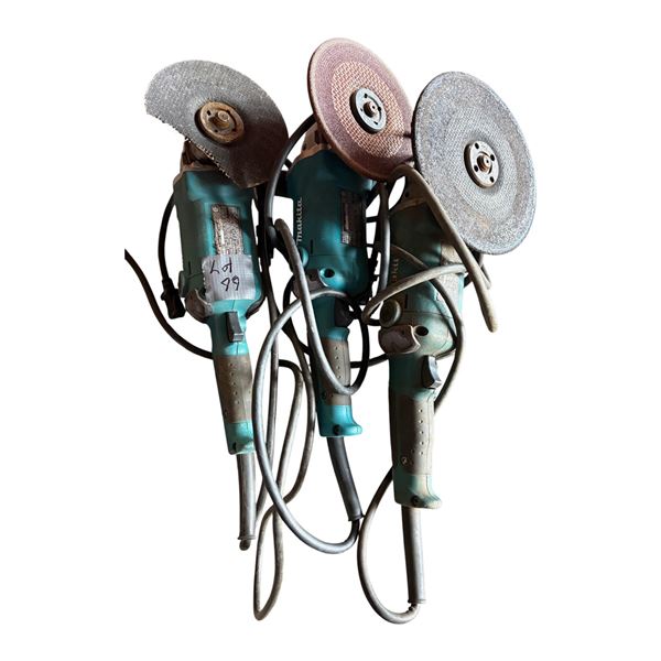 3 Makita grinders