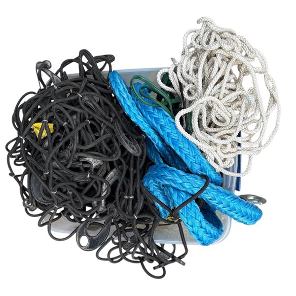 Tub of Ropes and Tow Rope