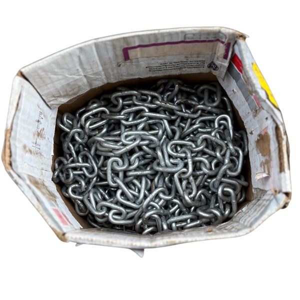 Box of used chain
