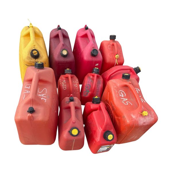 Pallet of Fuel Jugs