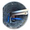 Image 1 : Pail of pipe wrenches