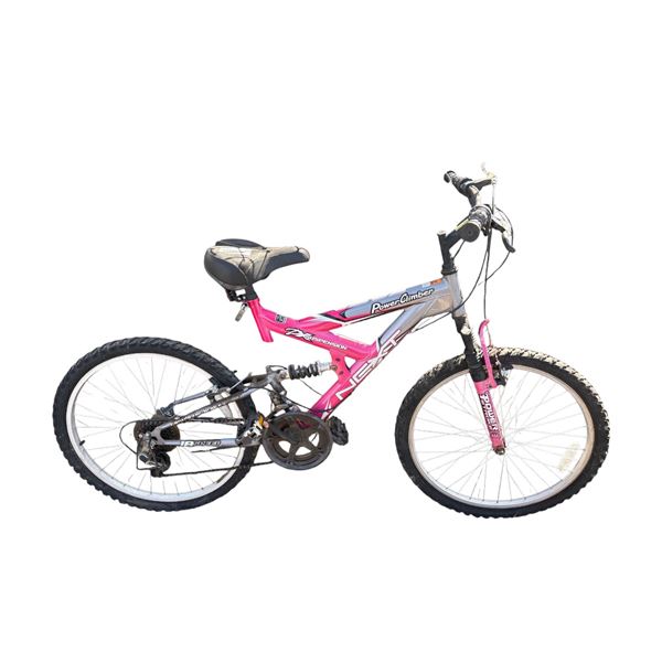 Pink and Gray Powerclimber bike