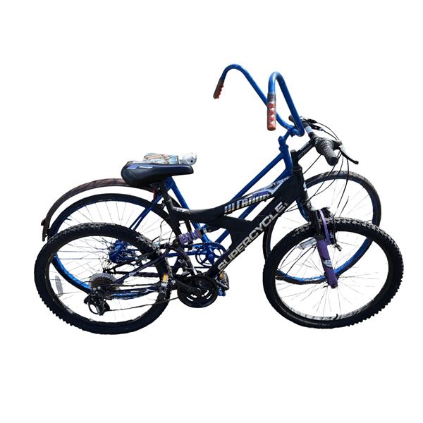 Blue frame and Black Nitrous bike