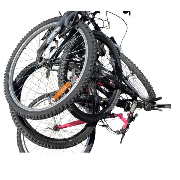 Pallet of 5 bike frames