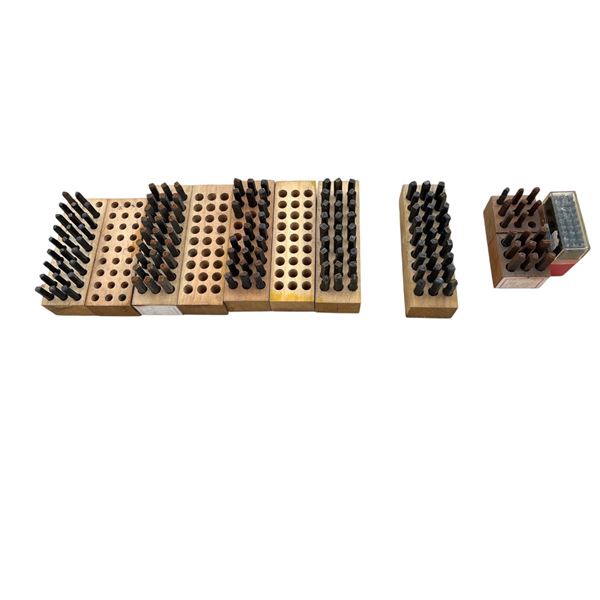 6 sets of steel marking stamps