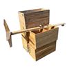 Image 1 : Drafting table, 5 wooden boxes and light on wooden stand