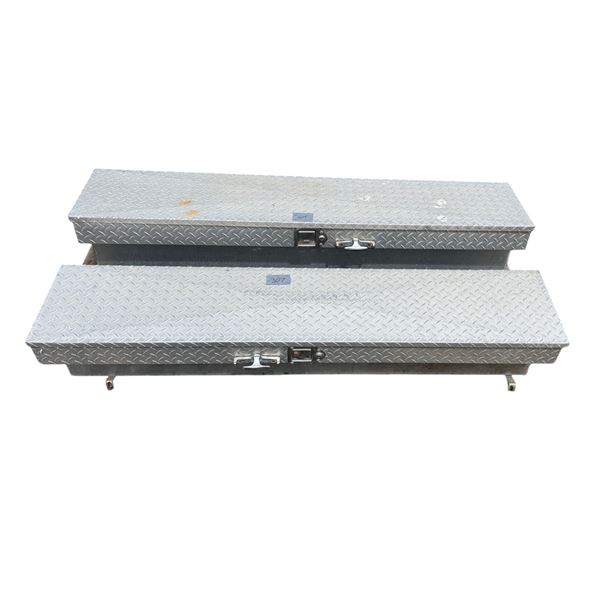 Two Aluminum Tool Boxes