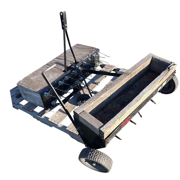 2 grass Aerators pull behind 4 ft long