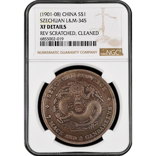 China: Szechuan Province, 7 Mace 2 Candareens (Dollar), ND (1901-08). Chengdu Mint. Kuang-hsu (Guang