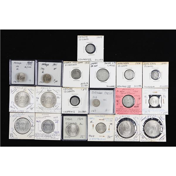 Asia, Assortment of Silver Minors, late 19th-20th Century,