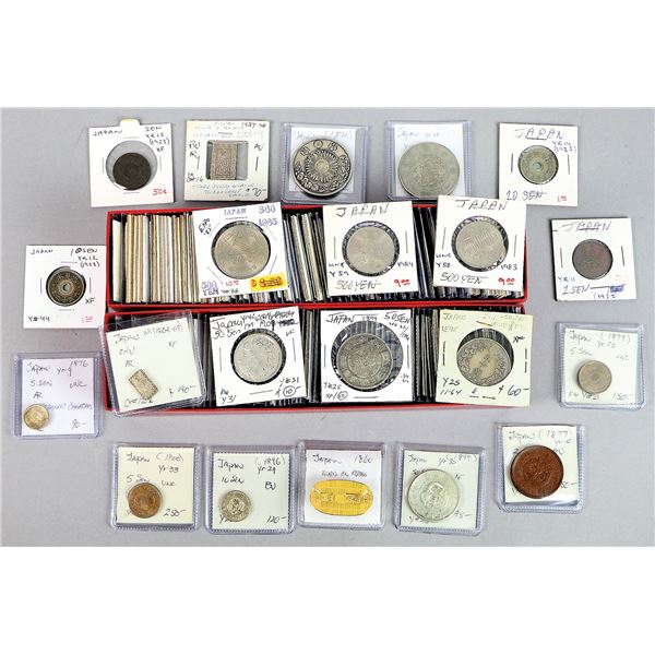 Japan, Large Lot of Silver and AE Minors, 19th-20th Century,