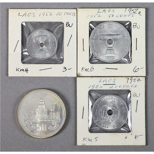 Laos, Silver 50 Kip, 1985,