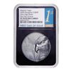 Image 2 : Mongolia, 2020 S1000T Majestic Eagle Ultra High Relief 2 oz.999 Silver First Day Of Issue NGC PF70 U
