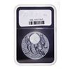 Image 3 : Mongolia, 2020 S1000T Majestic Eagle Ultra High Relief 2 oz.999 Silver First Day Of Issue NGC PF70 U
