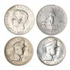 Image 1 : Philippines. Spanish period-early Republic. Quartet of Silver Crowns, 1897-1947.,