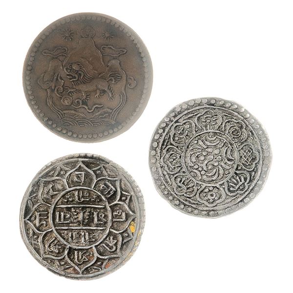 Tibet, Lot of coins, 19th Century-1940s,
