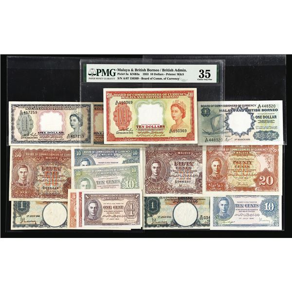 Malaya and Malaya & British Borneo, Currency Collection, 1941-1959,