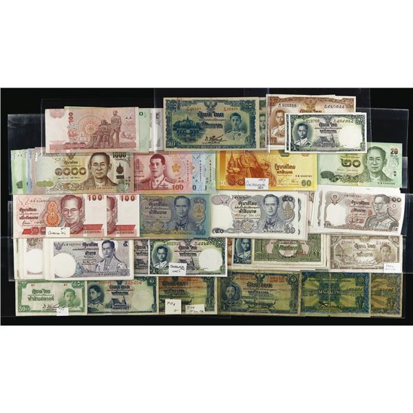 Thailand, Currency Collection, 1927-2018,
