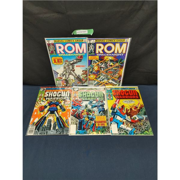 Rom #1-2, Shogun Warriors #1-3 (1979) KEY ISSUE