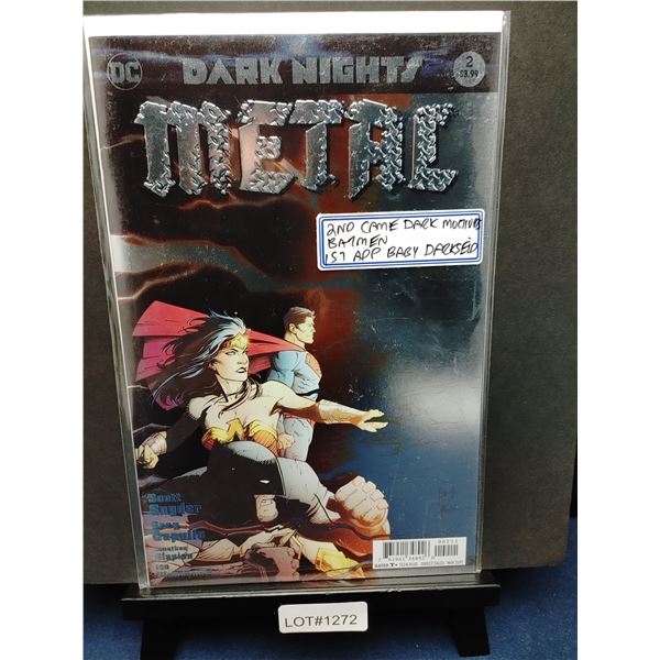 Dark Nights Metal #2 (2017) KEY, 2nd Cameo The Batman Who Laughs (Foil Cover)