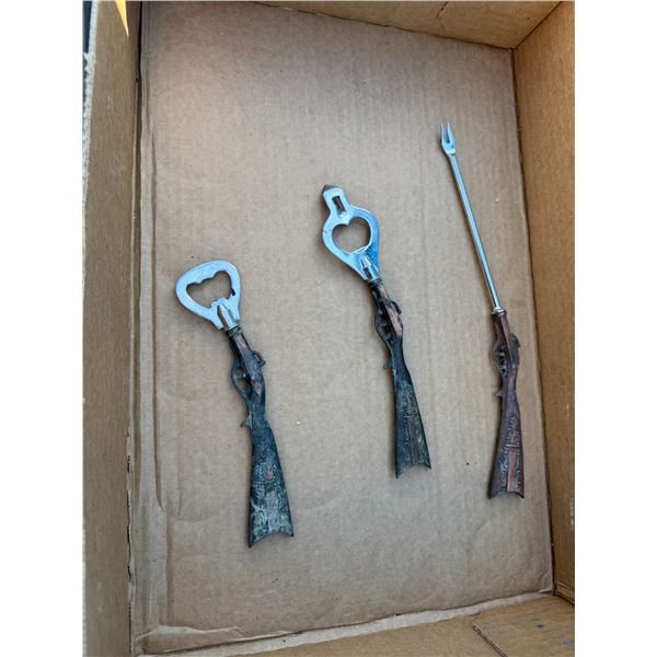 Bottle openers, etc.