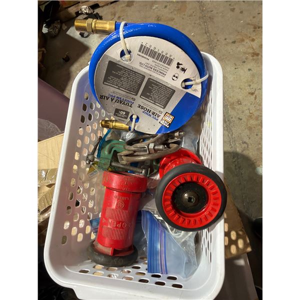Portable spray, nozzles, and other items