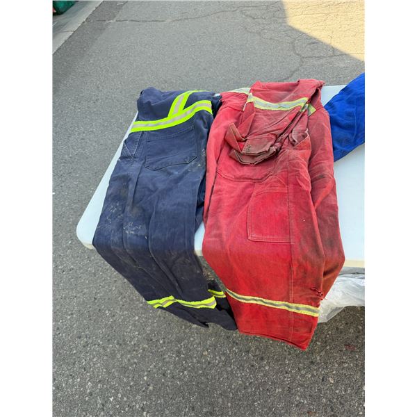 Two pairs of coveralls size 48 tall