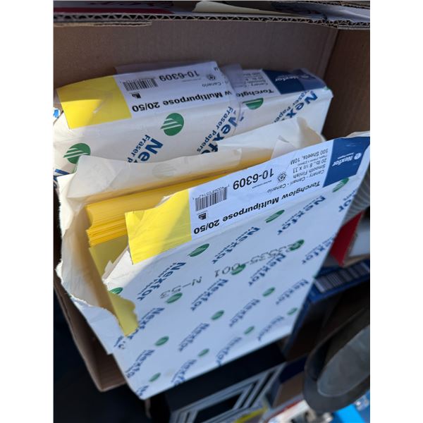 Yellow photo paper
