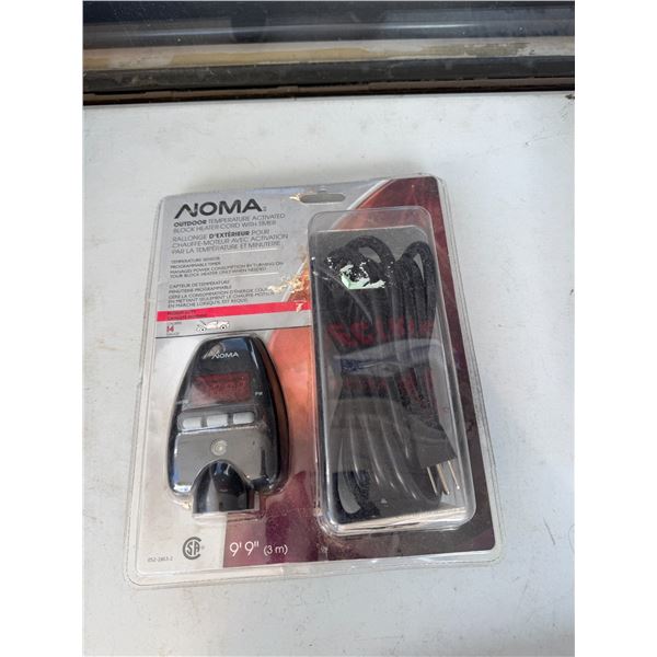 NOMA outdoor temperature activated block heater cord with timer