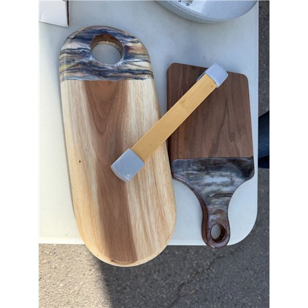 Charcuterie, boards, and tongs