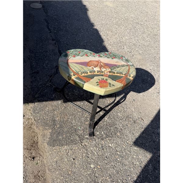 Heart shaped stool