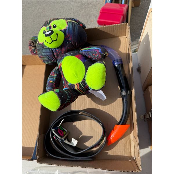 Teddy bear belt and snorkel