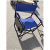 Image 1 : Folding camp chair with side table