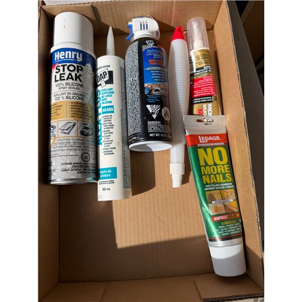 Assorted garage related fluids