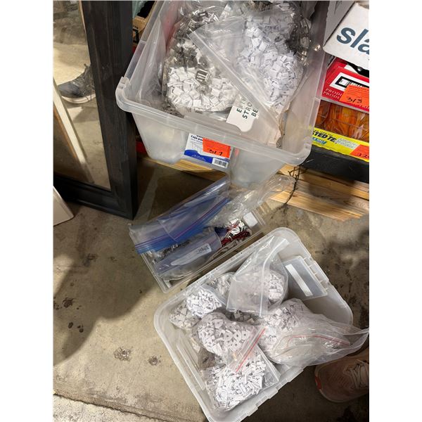 Under the counter, lighting fittings, and other items