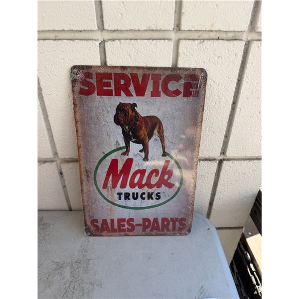 Service sales/parts Mac trucks sign