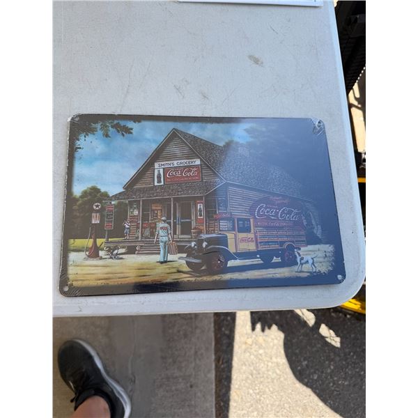 Coca-Cola tin sign
