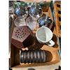 Image 1 : Assorted mugs and speaker and candle hold