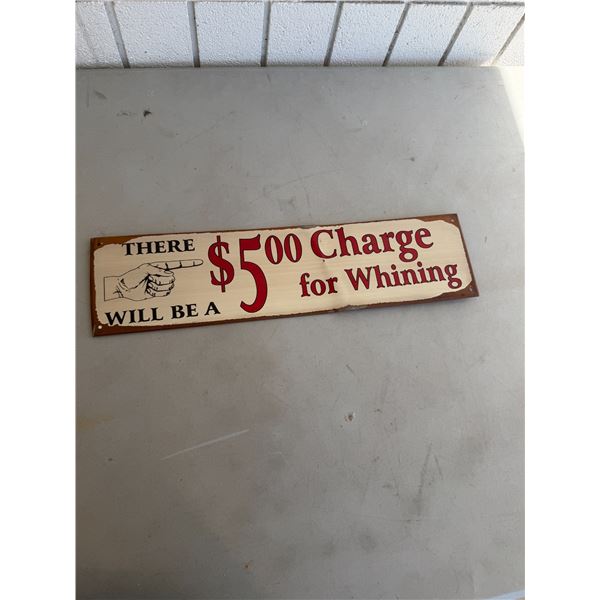 Tin sign