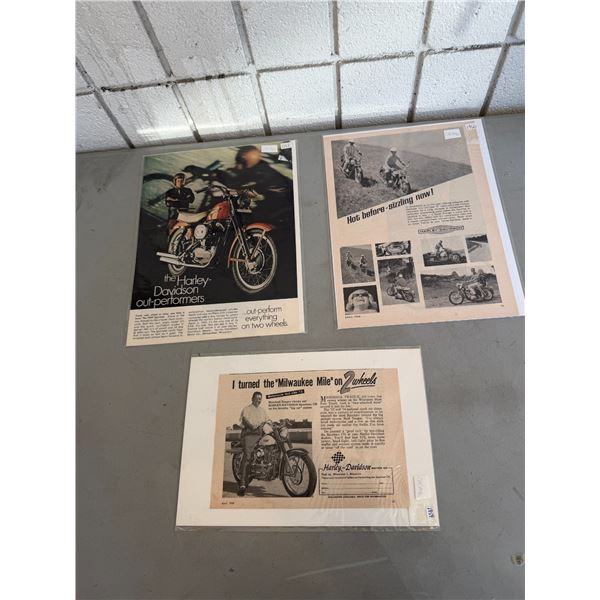 Vintage motorcycle advertising