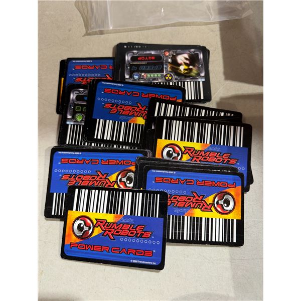 Rumble robots power cards year 2000