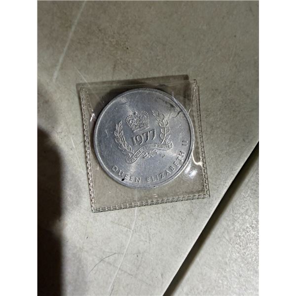 1977 province of BC, Queen and Jubilee token