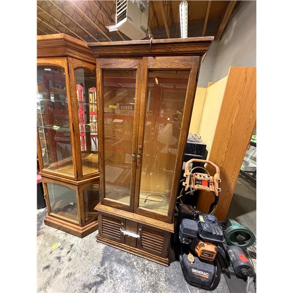 Display cabinet 32" x 12" x 71" tall