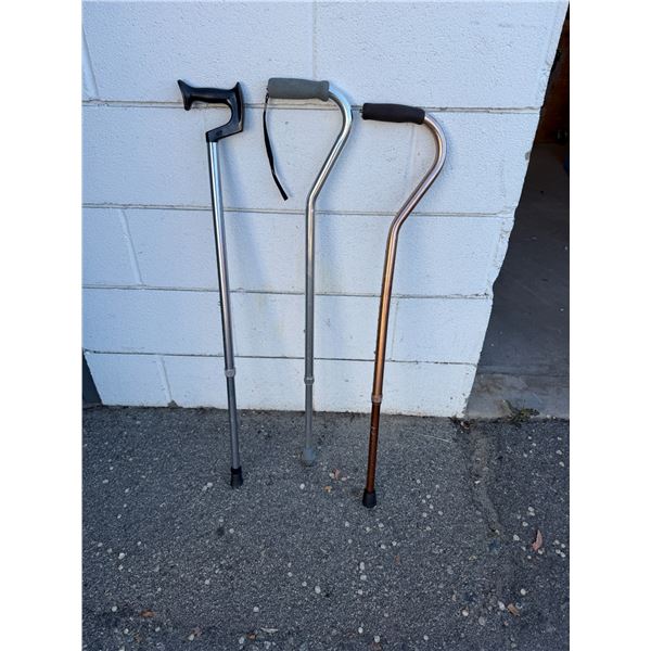 Adjustable canes