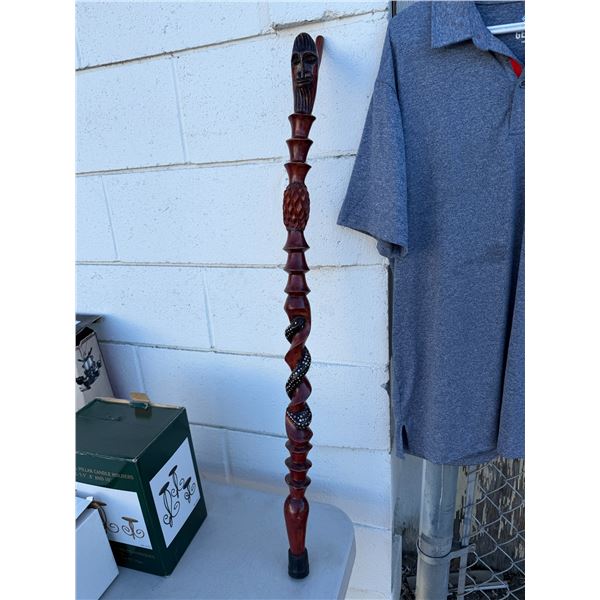 Curved walking stick