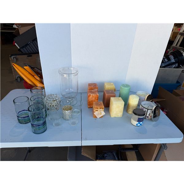 Candles and Candle Holder
