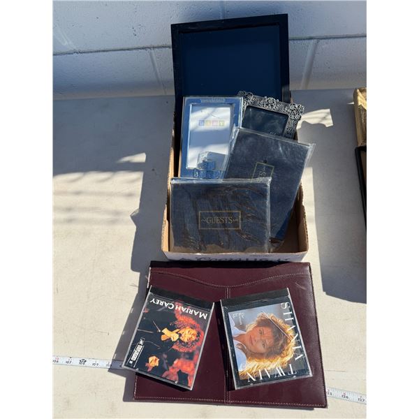 Guest books, CDs, and other items